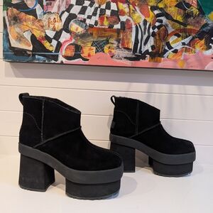 UGG Black Platform Boots